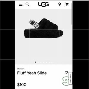 Ugg slides, size 6 , color black